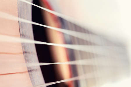 classic guitar with shallow depth of fieldの写真素材