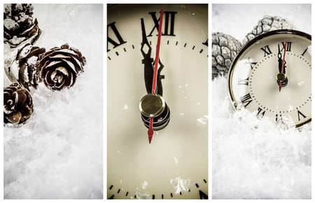 Set of abstract New Year banners.の写真素材