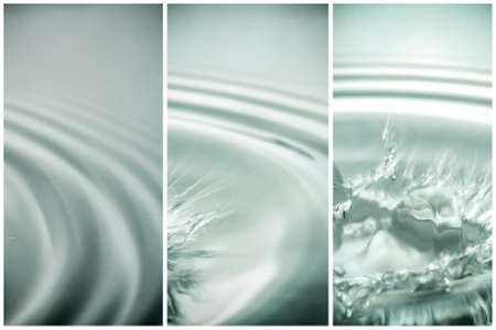 Set of abstract water banners.の写真素材