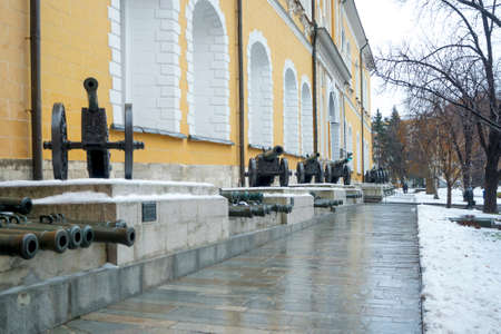 Old artillery exposition in Moscow Kremlin. の写真素材
