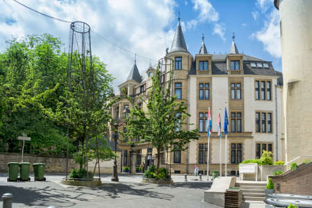 LUXEMBOURG, LUXEMBOURG - JUNE19, 2016: View of Grand Ducal Palace in Luxembourg Cityのeditorial素材