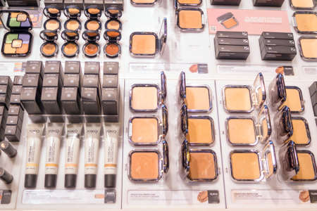 ROPPENHEIM, ALSACE, FRANCE - February 17, 2017: Cosmetics shop with great variety of products of...