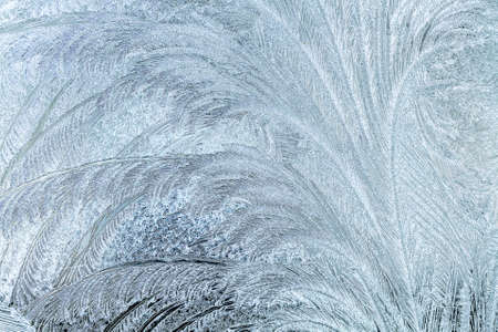 Abstract frosty pattern on glass.