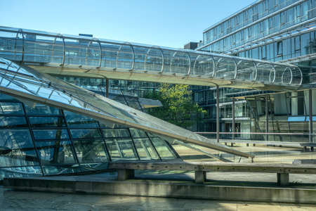 HANNOVER GERMANY - April 04 2019: Modern skyscraper Nord Landesbank in Hannoverのeditorial素材