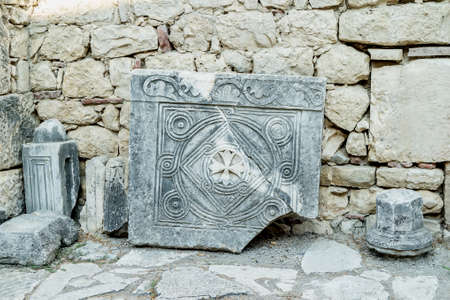 Saint Nicholas (Santa Claus) Church in Demre âAugust 29, 2017.  Internal view of the church.のeditorial素材