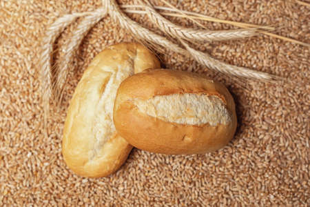 Food Background with Wheat Grains