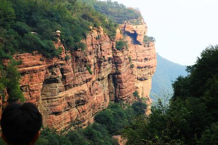Spectacular nature view of a cliffの写真素材