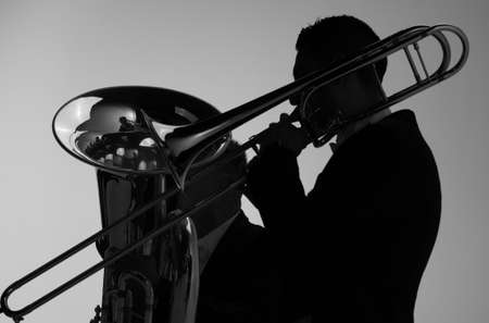 UDINE -ITALY - MAY 09, 2017 - A professional workshop with brass's players, Udine, Italy on MAY 09, 2017のeditorial素材