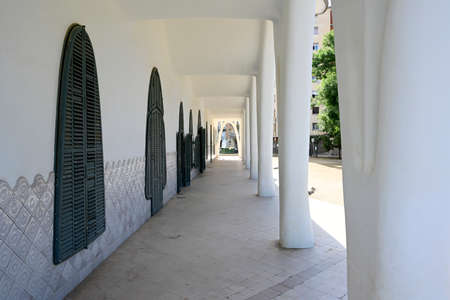 Masia Freixa, modernist building located in the Sant Jordi park in Terrassa, by the architect LluÃ­s Muncunill i Parelladaの写真素材