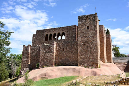 Vallparadis castle in Terrasa city in Catalonia, Spainのeditorial素材