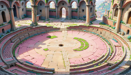"Ruins tour circular plaza"の素材