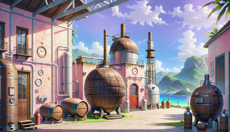 "Sake Barrel Village"の素材
