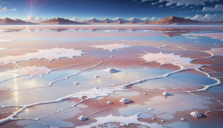 "Salt Lake, Expanding Land"の素材