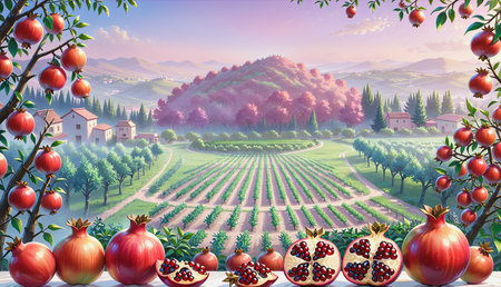 "Pomegranate farm"の素材
