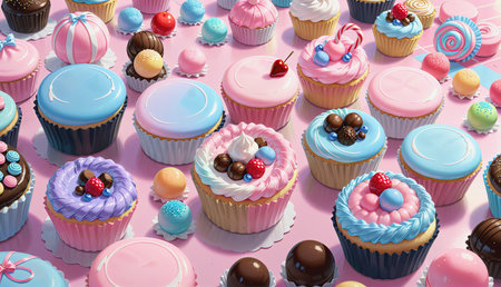 "Colorful sweets"の素材