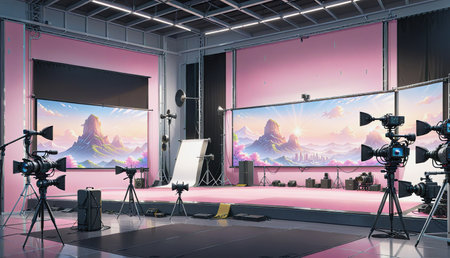 "Photo Studio Mountain Background"の素材