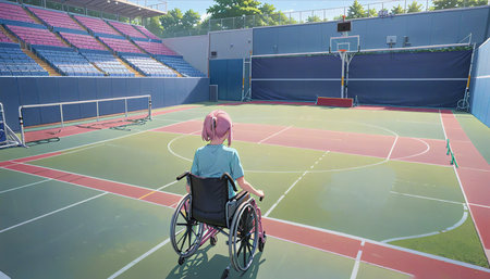 "Basketball court for a fresh start"の素材