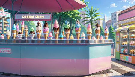 "Ice cream shop"の素材
