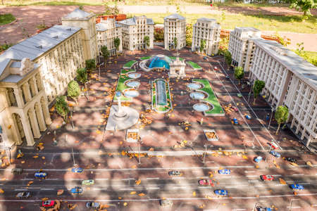 The central street of Kiev. Khreshchatyk.の写真素材