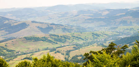 Mountain View. Early autumn. Ukraine.の写真素材