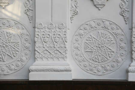Decor. Moscow. Patterns on a wallの写真素材