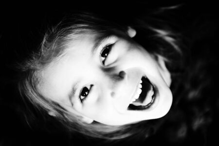 laughing girlの写真素材