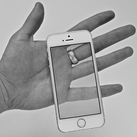 The modern hand. The integrated technology to us.の素材