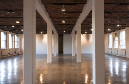 Refurbished interior of old style building