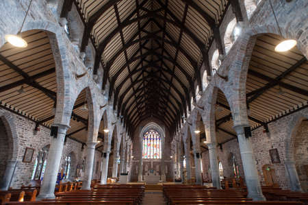 empty church interiorのeditorial素材