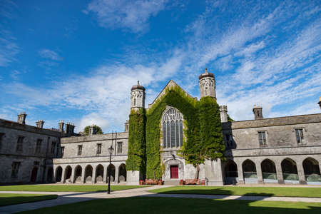 Historic Quadrangle building of Galway city University,のeditorial素材