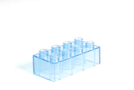 building block on white backgroundの写真素材
