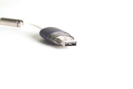 Usb-key on a white backgroundの写真素材