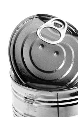 blank can on a white background
