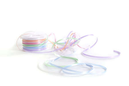 colorful gift ribbonの写真素材