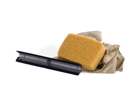 tools for cleaning the windowsの写真素材