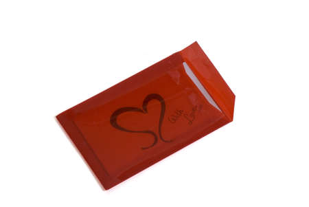 a loveletter, isolated on whiteの写真素材