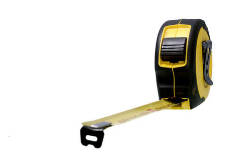 a measuring tape, isolated on a white background