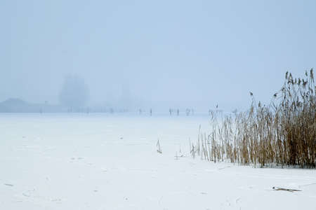 ice and skating peopleの写真素材