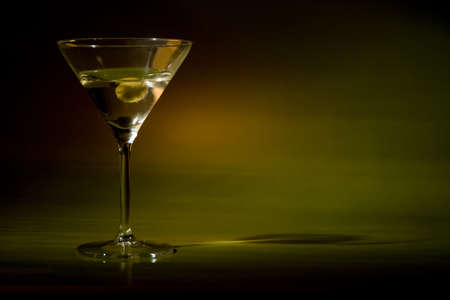 a cocktail in the evening lightの写真素材
