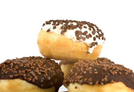 a plate with a lot of donutsの写真素材