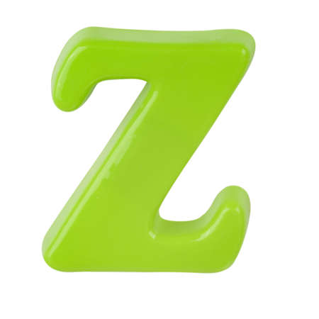 The letter Z on a white backgroundの写真素材