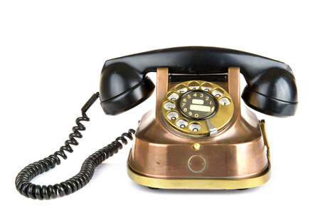 an old fashioned telephoneの写真素材