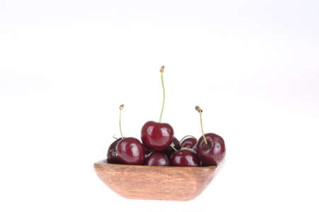 cherries on whiteの写真素材