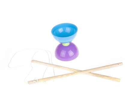 a colorful diabolo with sticksの写真素材