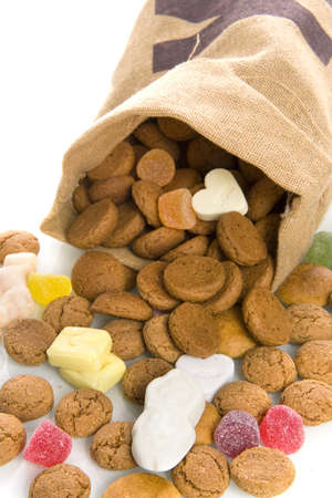 nuts in a bag, a dutch traditionの写真素材