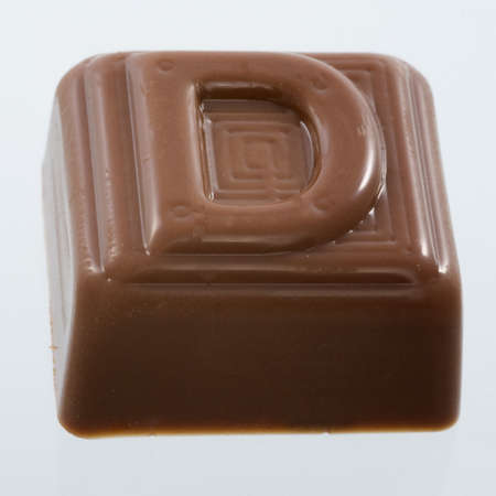 The chocolate letter Dの写真素材