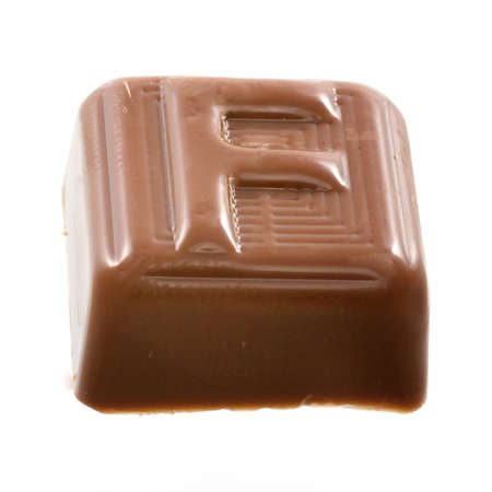 The chocolate letter Fの写真素材