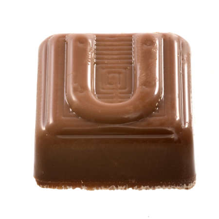 The chocolate letter Uの写真素材