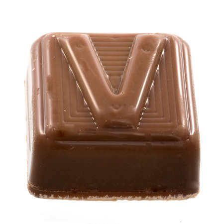 The chocolate letter Vの写真素材