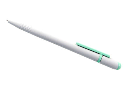 a pen for writing on a white backgroundの写真素材